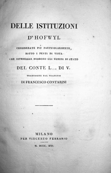 La Vieuville - Comunit&agrave; di Hofwyl