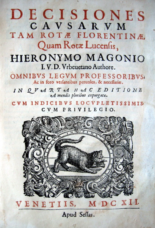 Magoni - Decisiones causarum tam Rotae Florentinae quam Rotae Lucensis - 1612