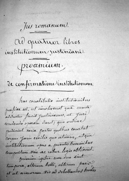 Commentario alle Istituzioni di Giustiniano