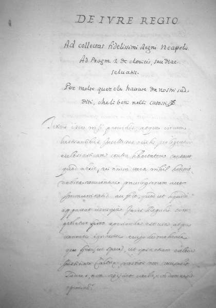 De iure regio Regni Neapolis