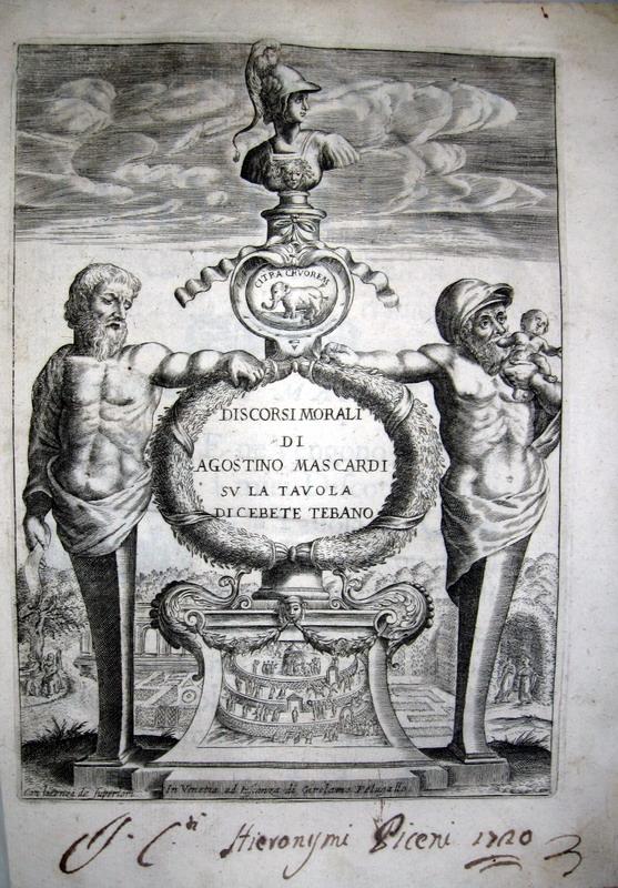 Agostino Mascardi - Discorsi morali su la Tavola di Cebete - 1627
