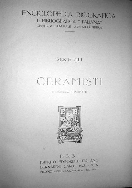 Aurelio Minghetti - Ceramisti