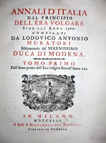 Muratori - Annali - 1744-49