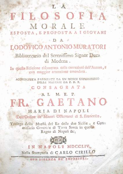 Ludovico Antonio Muratori - Cesare Speciano