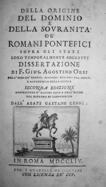 Orsi - Della origine del dominio