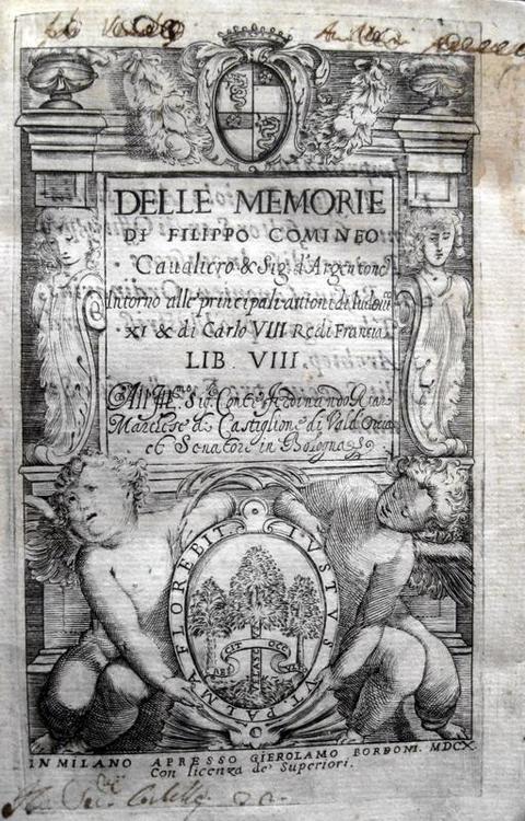 Philippe de Commynes - Delle memorie - 1610