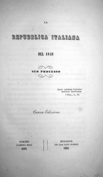 La repubblica italiana del 1849