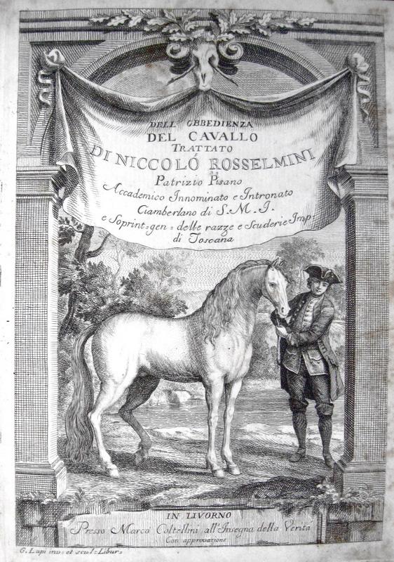 Rosselmini - Dell'obbedienza del cavallo - 1764 Rosselmini - Dell'obbedienza del cavallo - 1764