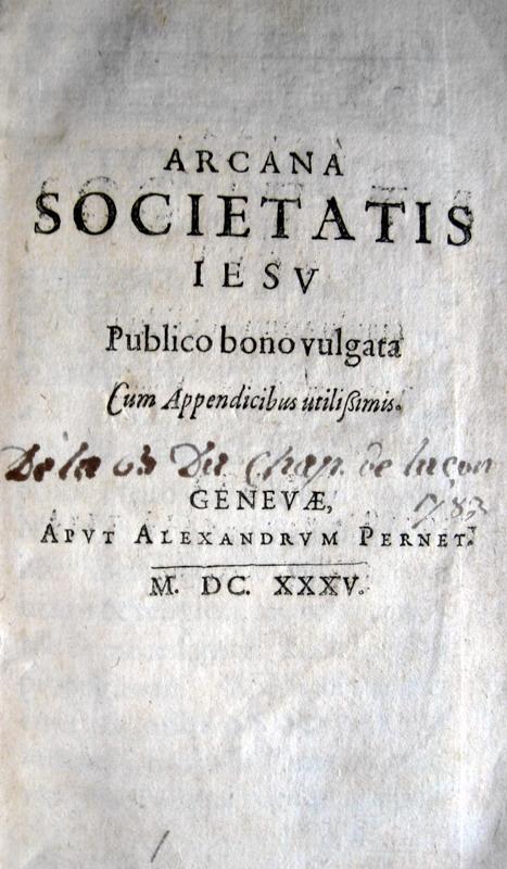 Kaspar Schoppe - Arcana Societatis Iesu - 1635