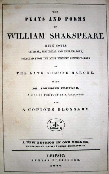 Shakespeare - The plays and poems - 1840 Shakespeare - The plays and poems - 1840