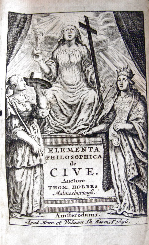 Thomas Hobbes - Elementa philosophica de cive - 1696