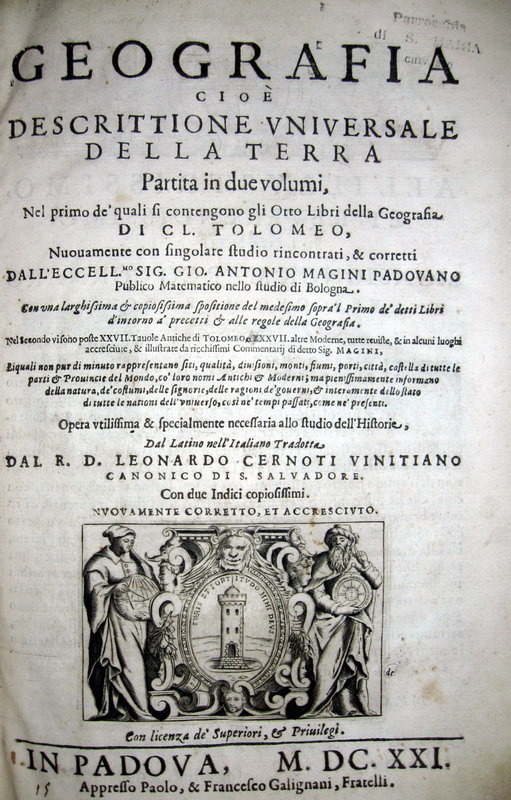 Tolomeo-Magini - Geografia  - 1621
