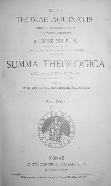 Tommaso d'Aquino - Summa totius theologiae - 1608