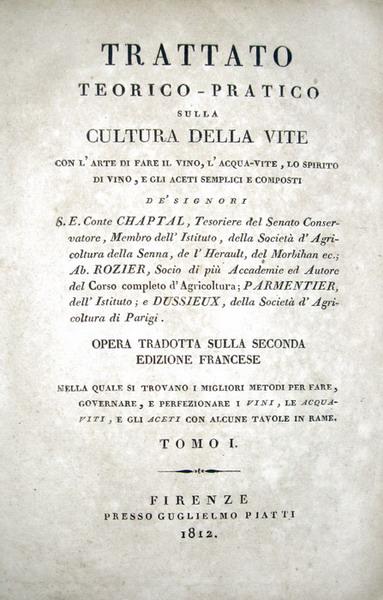 Trattato teorico-pratico sulla cultura della vite - 1812