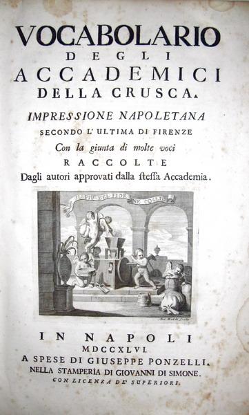 Vocabolario degli accademici della Crusca - 1746