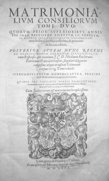 Ziletti: Matrimonialium consiliorum